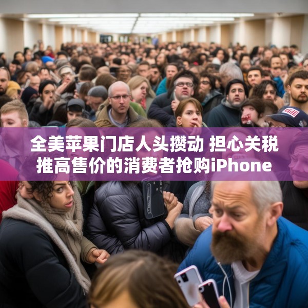 全美苹果门店人头攒动 担心关税推高售价的消费者抢购iPhone