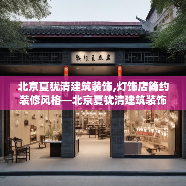 北京夏犹清建筑装饰,灯饰店简约装修风格—北京夏犹清建筑装饰187.a63b64c67fgy.74fdsfds