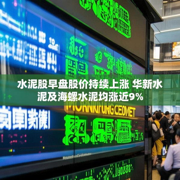 水泥股早盘股价持续上涨 华新水泥及海螺水泥均涨近9%