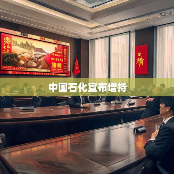 中国石化宣布增持