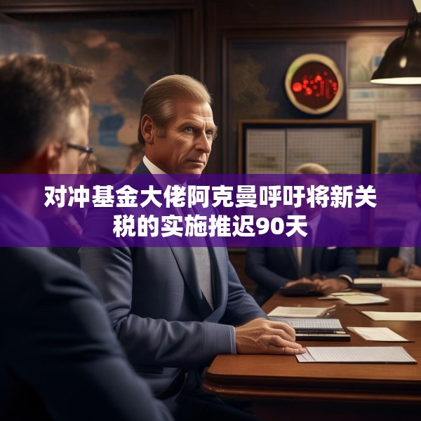 对冲基金大佬阿克曼呼吁将新关税的实施推迟90天