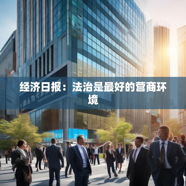 经济日报：法治是最好的营商环境