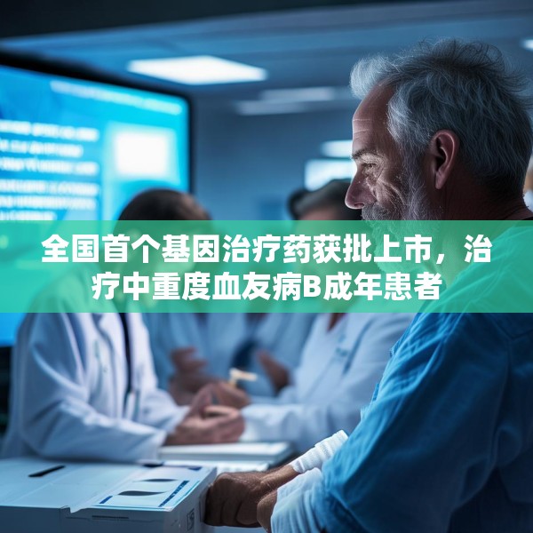 全国首个基因治疗药获批上市，治疗中重度血友病B成年患者
