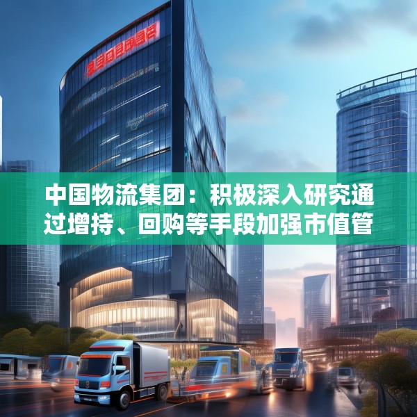 中国物流集团：积极深入研究通过增持、回购等手段加强市值管理