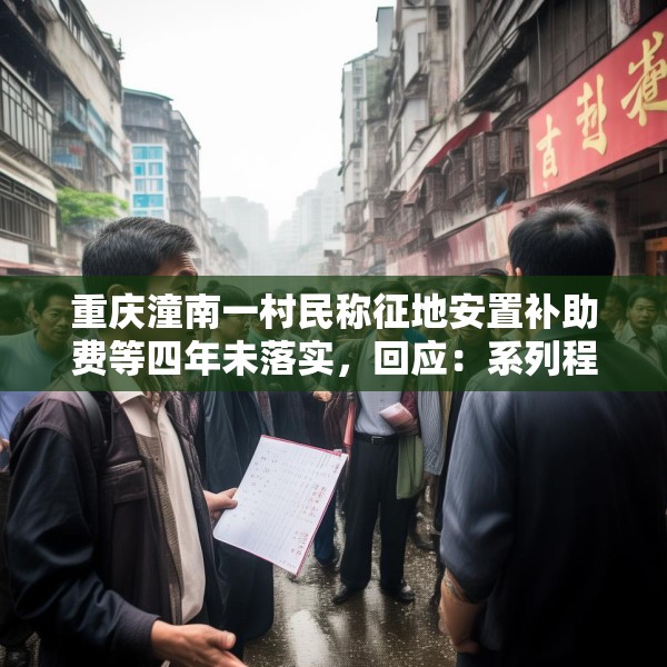 重庆潼南一村民称征地安置补助费等四年未落实，回应：系列程序尚在进行