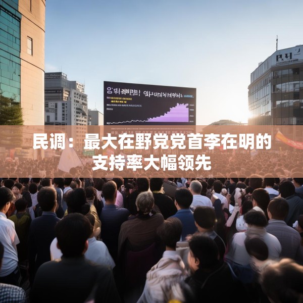 民调：最大在野党党首李在明的支持率大幅领先