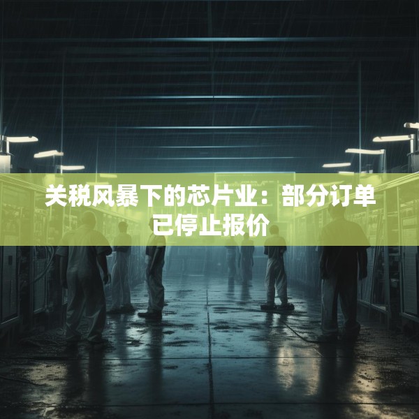 关税风暴下的芯片业：部分订单已停止报价