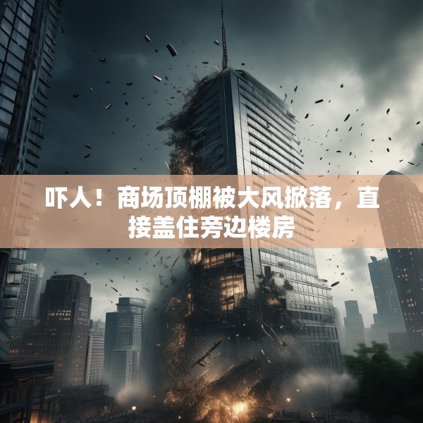 吓人！商场顶棚被大风掀落，直接盖住旁边楼房