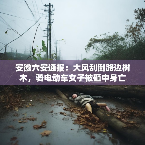 安徽六安通报：大风刮倒路边树木，骑电动车女子被砸中身亡