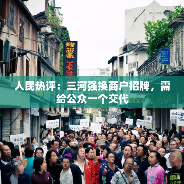人民热评：三河强换商户招牌，需给公众一个交代