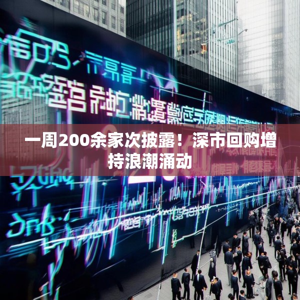 一周200余家次披露！深市回购增持浪潮涌动
