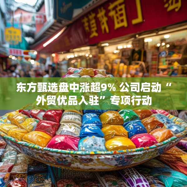 东方甄选盘中涨超9% 公司启动“外贸优品入驻”专项行动