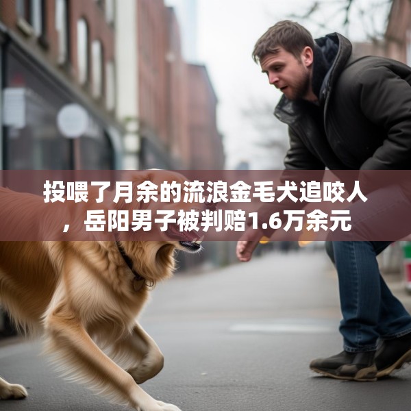 投喂了月余的流浪金毛犬追咬人，岳阳男子被判赔1.6万余元