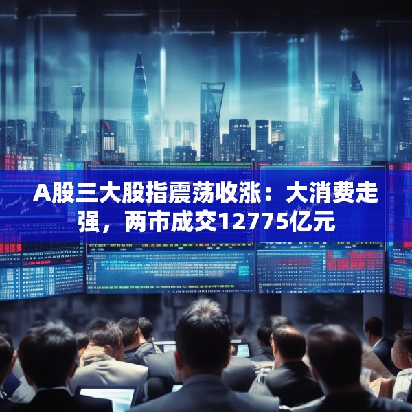A股三大股指震荡收涨：大消费走强，两市成交12775亿元