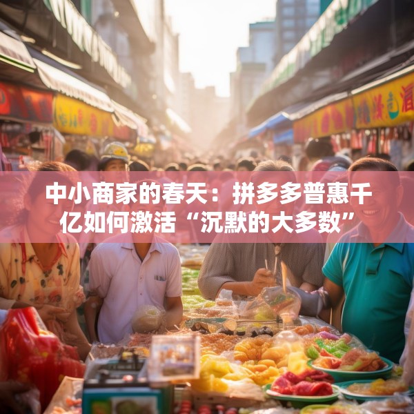 中小商家的春天：拼多多普惠千亿如何激活“沉默的大多数”