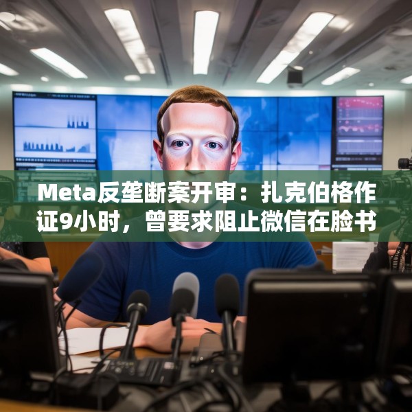 Meta反垄断案开审：扎克伯格作证9小时，曾要求阻止微信在脸书投放广告