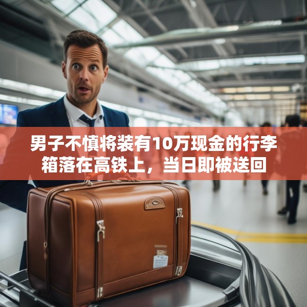 男子不慎将装有10万现金的行李箱落在高铁上，当日即被送回