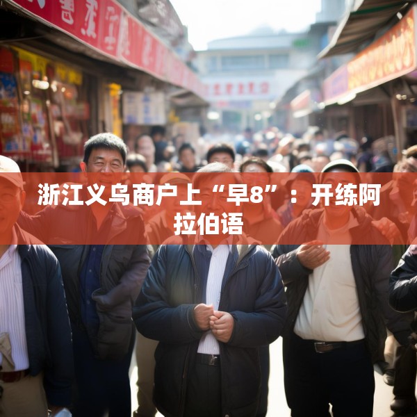 浙江义乌商户上“早8”：开练阿拉伯语