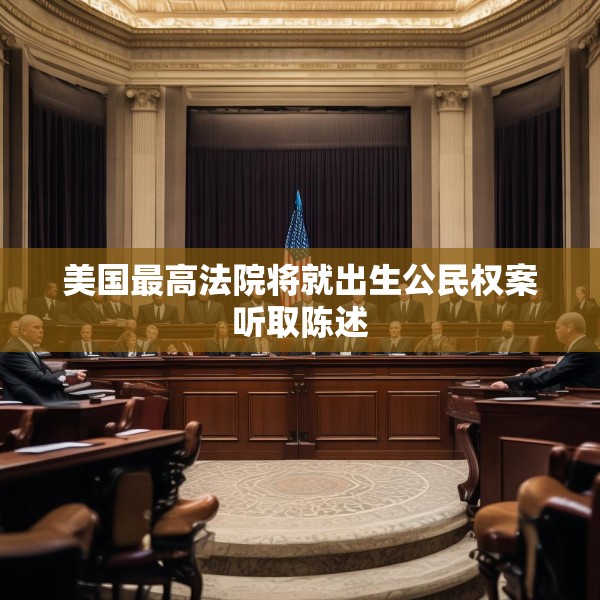 美国最高法院将就出生公民权案听取陈述