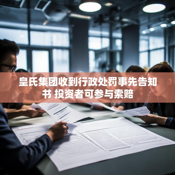 皇氏集团收到行政处罚事先告知书 投资者可参与索赔