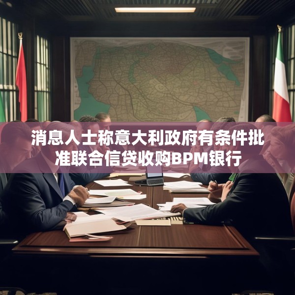 消息人士称意大利政府有条件批准联合信贷收购BPM银行