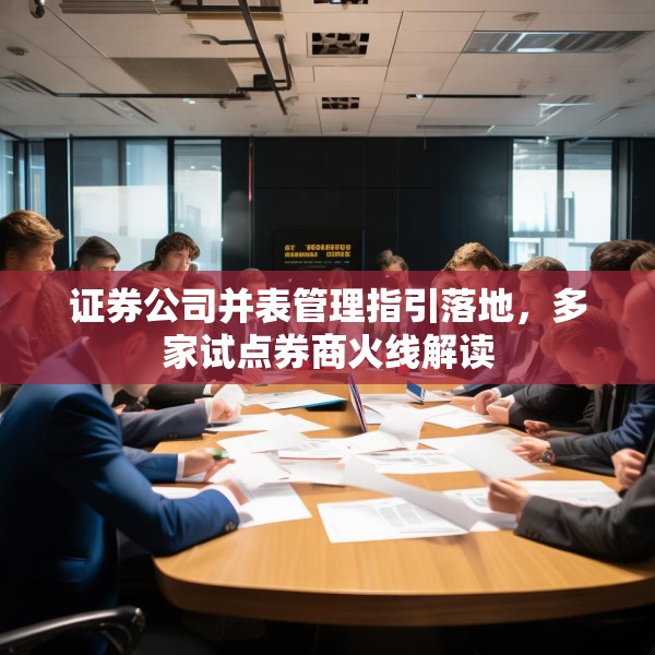 证券公司并表管理指引落地，多家试点券商火线解读