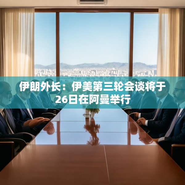 伊朗外长：伊美第三轮会谈将于26日在阿曼举行