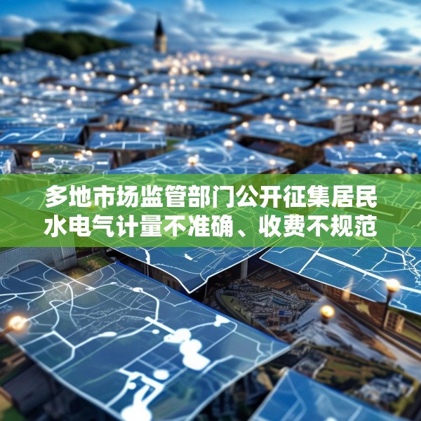 多地市场监管部门公开征集居民水电气计量不准确、收费不规范问题线索