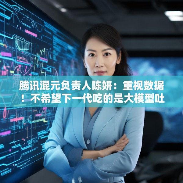 腾讯混元负责人陈妍：重视数据！不希望下一代吃的是大模型吐出来的垃圾