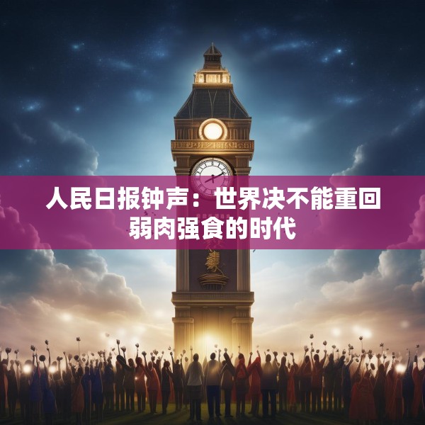 人民日报钟声：世界决不能重回弱肉强食的时代