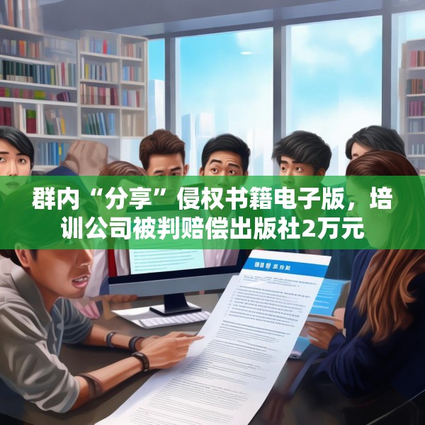 群内“分享”侵权书籍电子版，培训公司被判赔偿出版社2万元