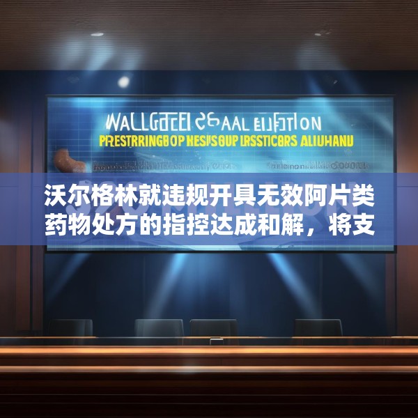 沃尔格林就违规开具无效阿片类药物处方的指控达成和解，将支付 3 亿美元