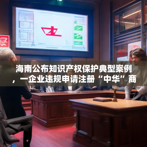 海南公布知识产权保护典型案例，一企业违规申请注册“中华”商标被处罚