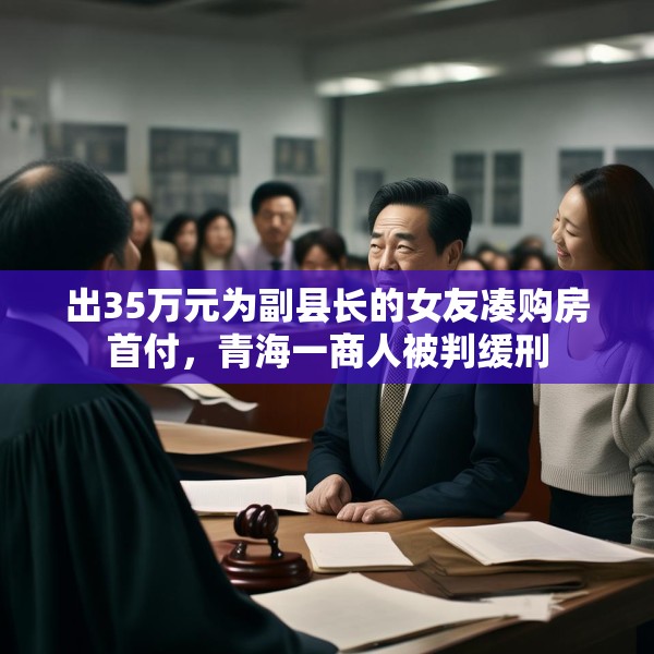 出35万元为副县长的女友凑购房首付，青海一商人被判缓刑