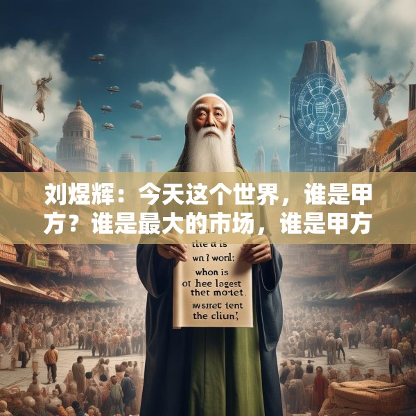 刘煜辉：今天这个世界，谁是甲方？谁是最大的市场，谁是甲方