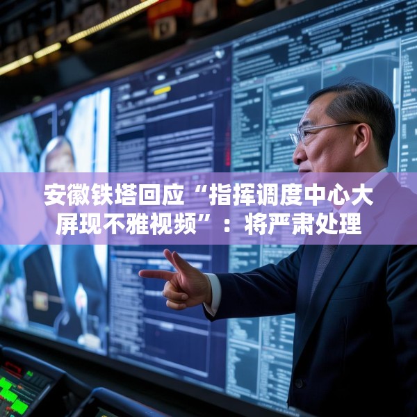 安徽铁塔回应“指挥调度中心大屏现不雅视频”：将严肃处理
