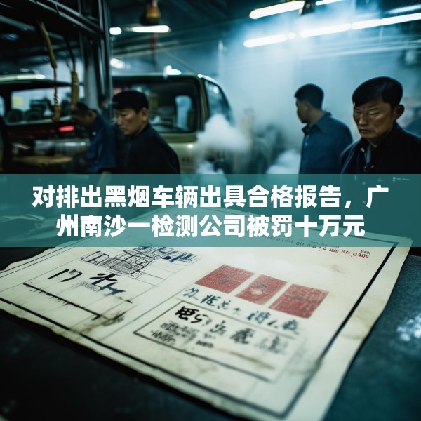 对排出黑烟车辆出具合格报告，广州南沙一检测公司被罚十万元