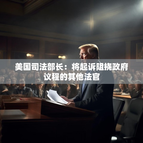 美国司法部长：将起诉阻挠政府议程的其他法官