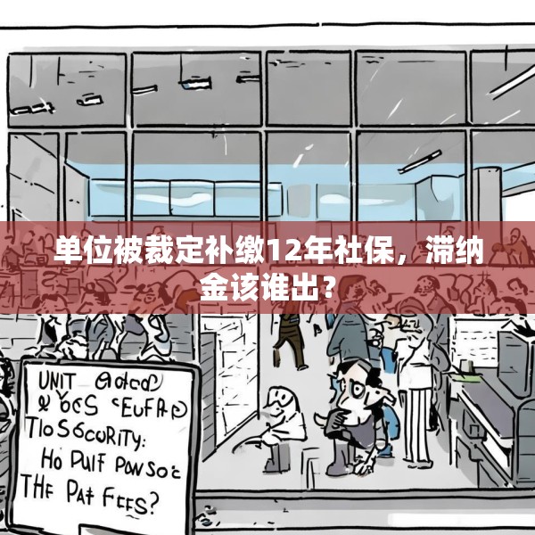 单位被裁定补缴12年社保，滞纳金该谁出？