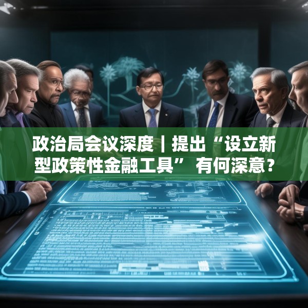政治局会议深度｜提出“设立新型政策性金融工具” 有何深意？
