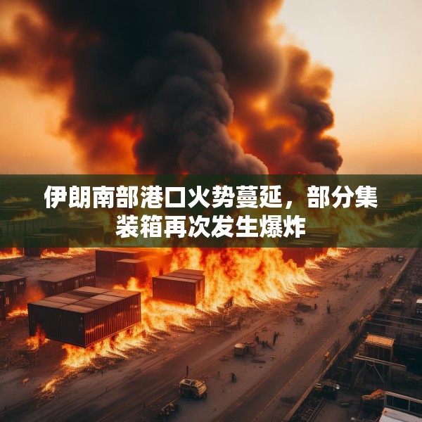 伊朗南部港口火势蔓延，部分集装箱再次发生爆炸