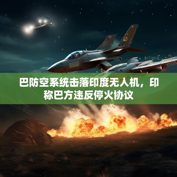 巴防空系统击落印度无人机，印称巴方违反停火协议