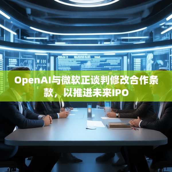 OpenAI与微软正谈判修改合作条款，以推进未来IPO