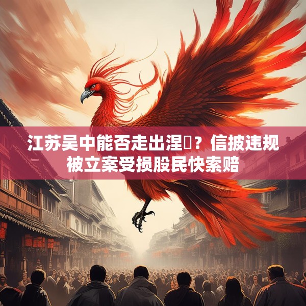 江苏吴中能否走出涅槃？信披违规被立案受损股民快索赔