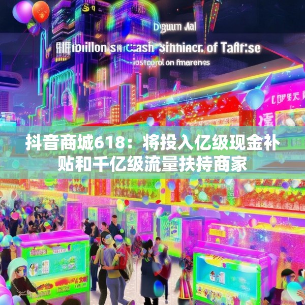 抖音商城618：将投入亿级现金补贴和千亿级流量扶持商家