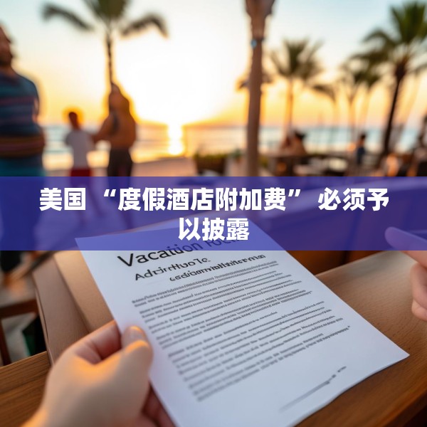 美国 “度假酒店附加费” 必须予以披露