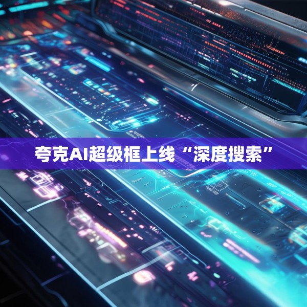 夸克AI超级框上线“深度搜索”
