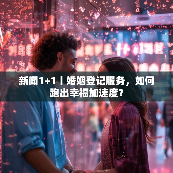 新闻1+1丨婚姻登记服务，如何跑出幸福加速度？