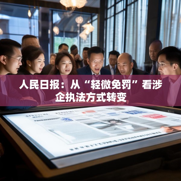 人民日报：从“轻微免罚”看涉企执法方式转变