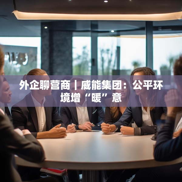 外企聊营商｜威能集团：公平环境增“暖”意